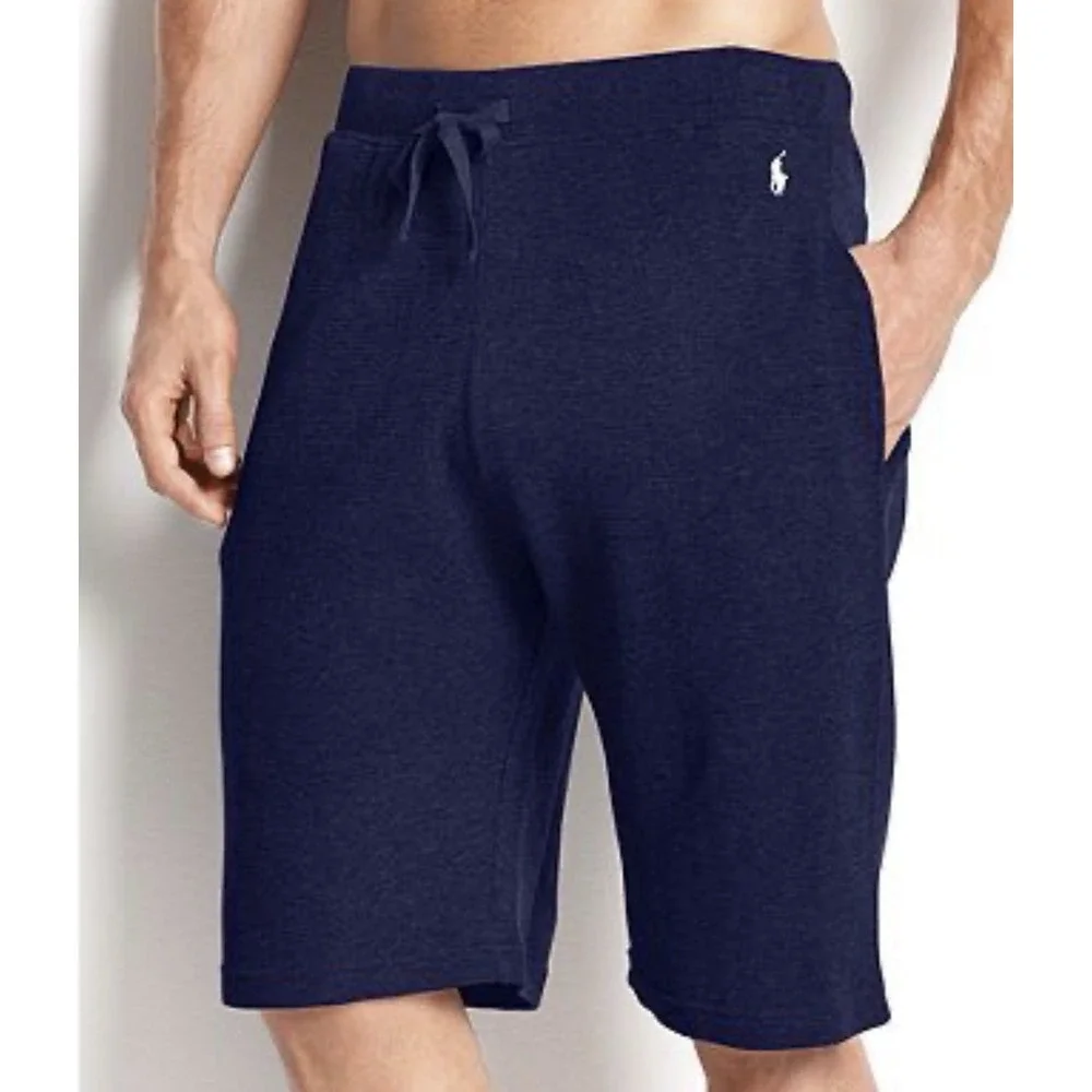 Polo Ralph Lauren Sleep/lounge Shorts Mens Large Navy Blue Waffle Knit